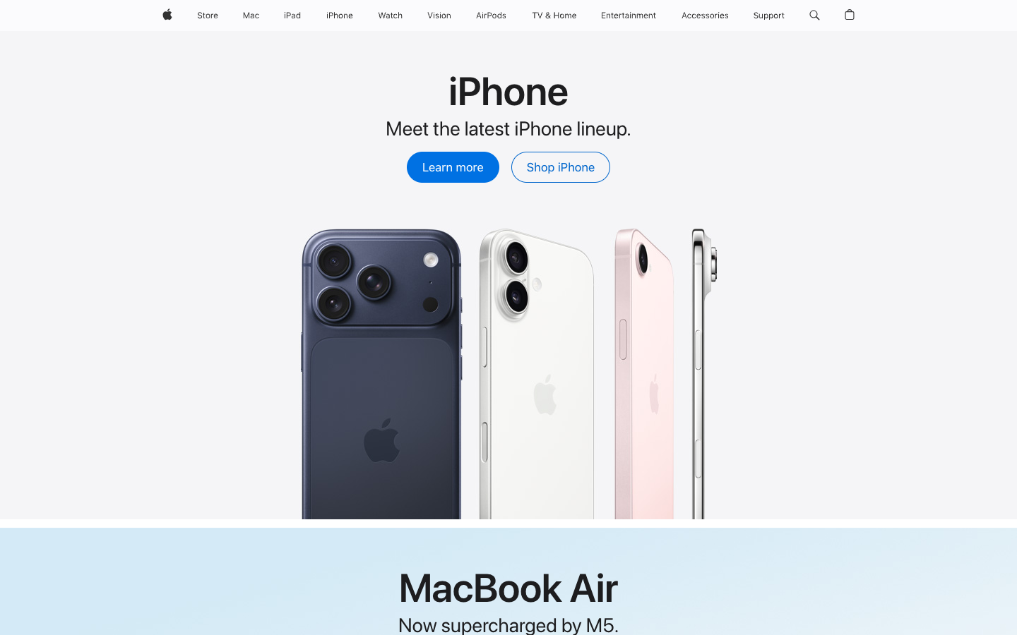 Apple 首屏