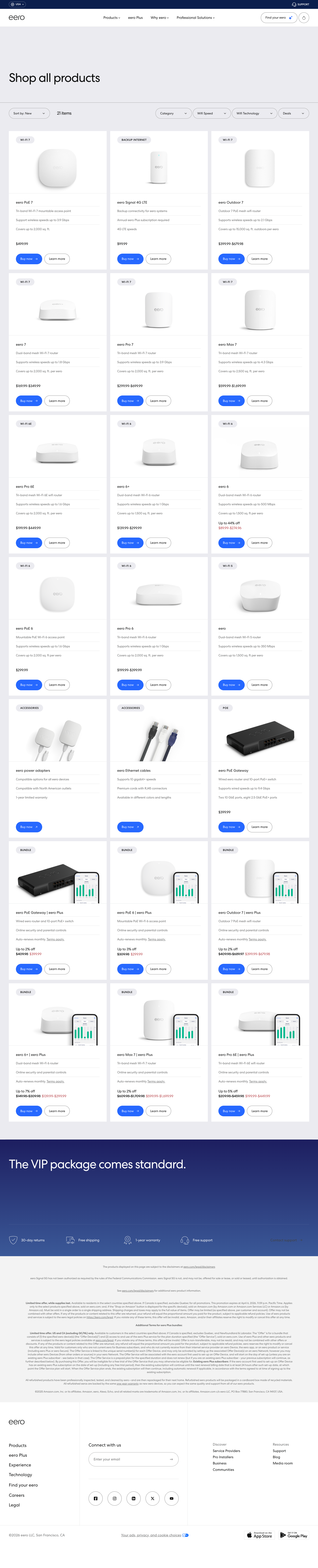 eero 品类页