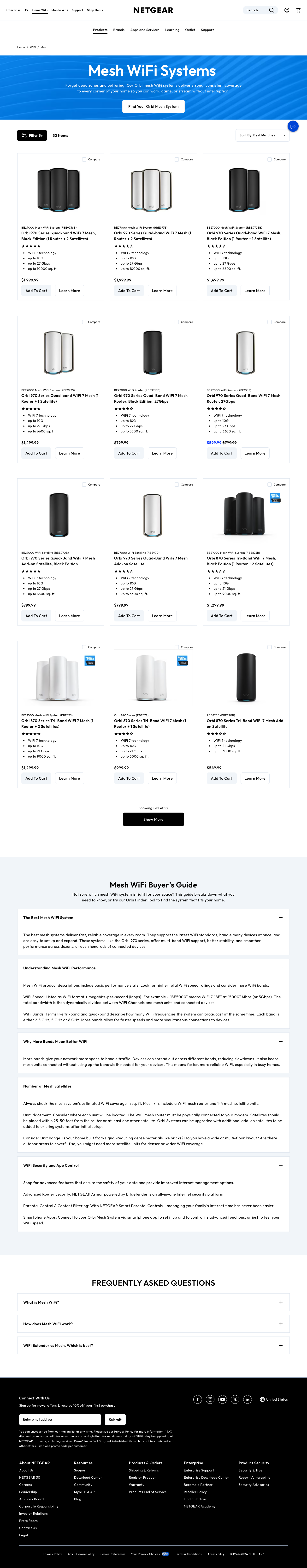 NETGEAR Mesh 品类页